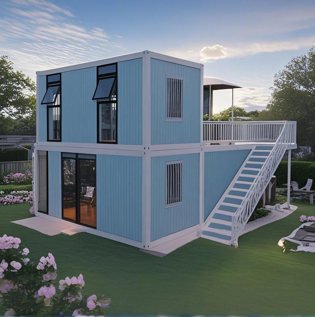Cheap Modern Luxury 2 Story Prefab Homes