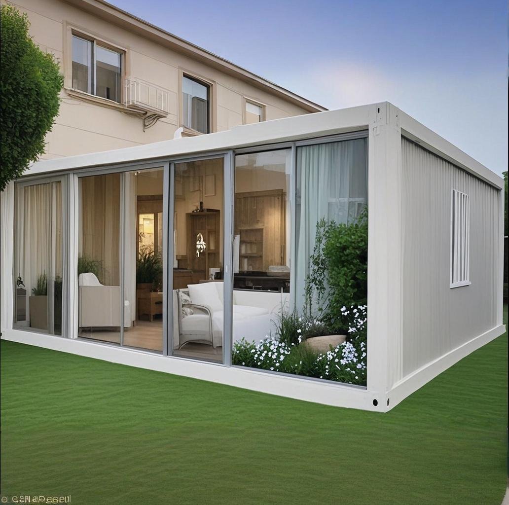 Cheap Modern Glass Prefab Tiny House Movable